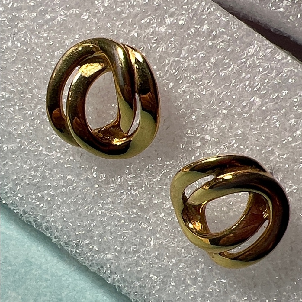 Monet Gold-Tone Twisted Earrings